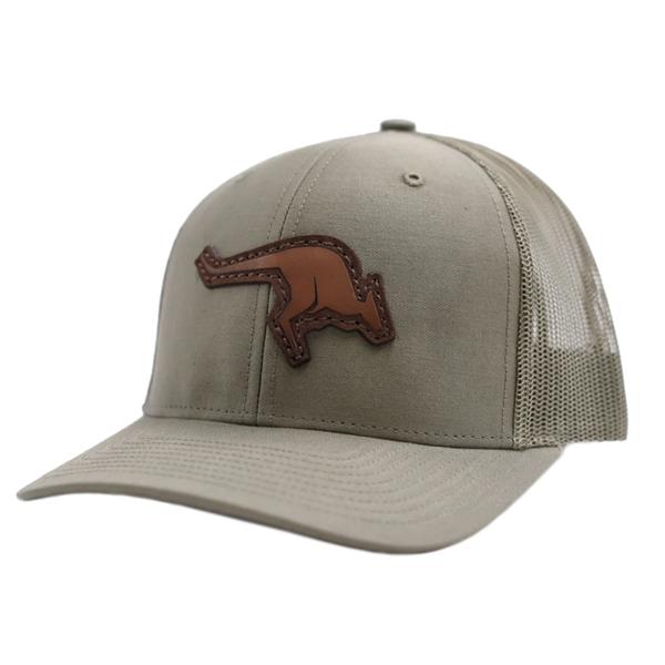 Kangaroo Leather Patch Hat LODEN