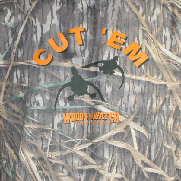 MO WASH OUT WW CUT EM S/S TEE SHADOWGRASS/ORNG/OLV