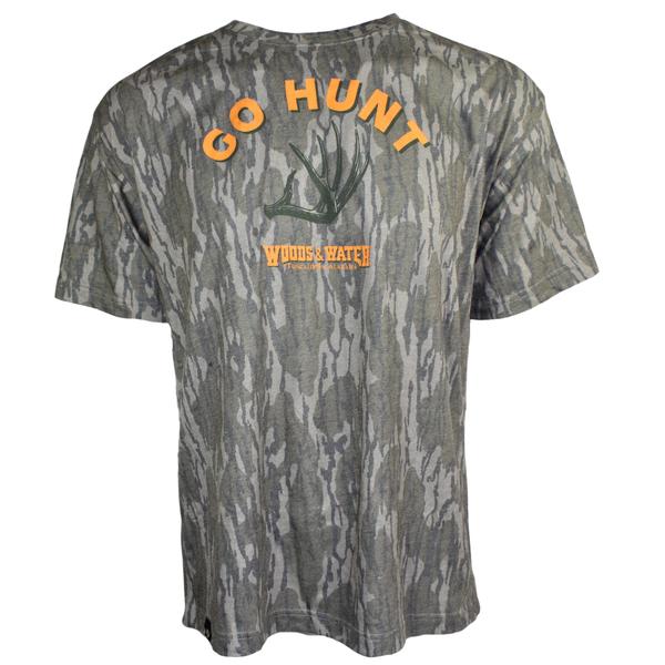 MO WASH OUT WW GO HUNT S/S TEE BOTTOMLAND/ORNG/OLV