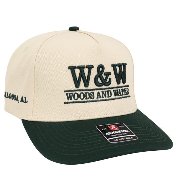 WOODS N WATER CHAMP HAT CREAM/DARKGREEN