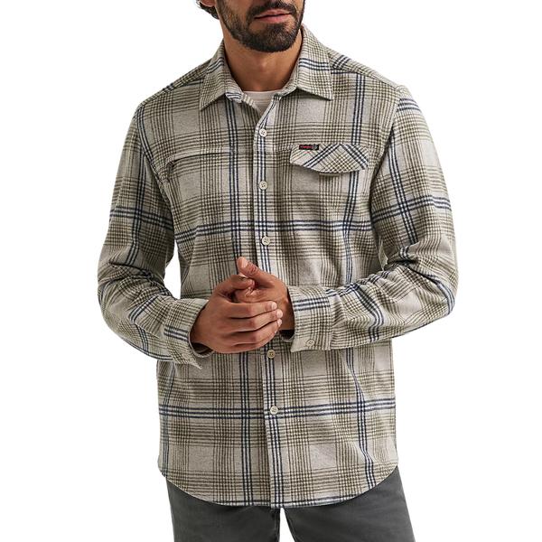 Men's Wrangler ATG Campsite Shirt STONE