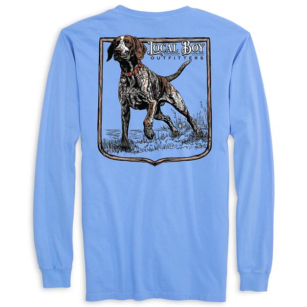 YOUTH GSP HUNT L/S TEE WDM/WASHEDDENIM