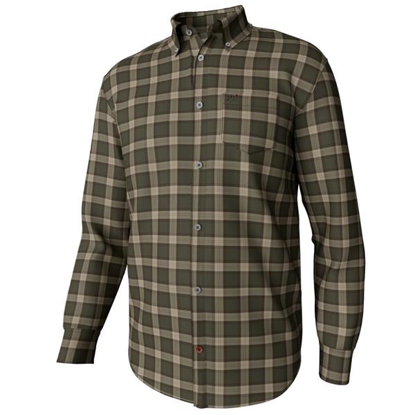 Hadley Brushed Long Sleeve Button Down 05/WNSTNPLAIDOLIVE