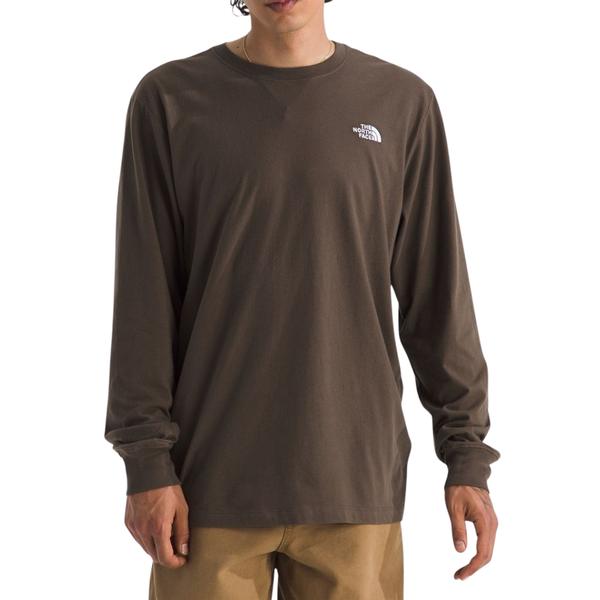 Men’s Evolution Box NSE Regular Long-Sleeve Tee CQI1/TNF/SMOKEYBROWN