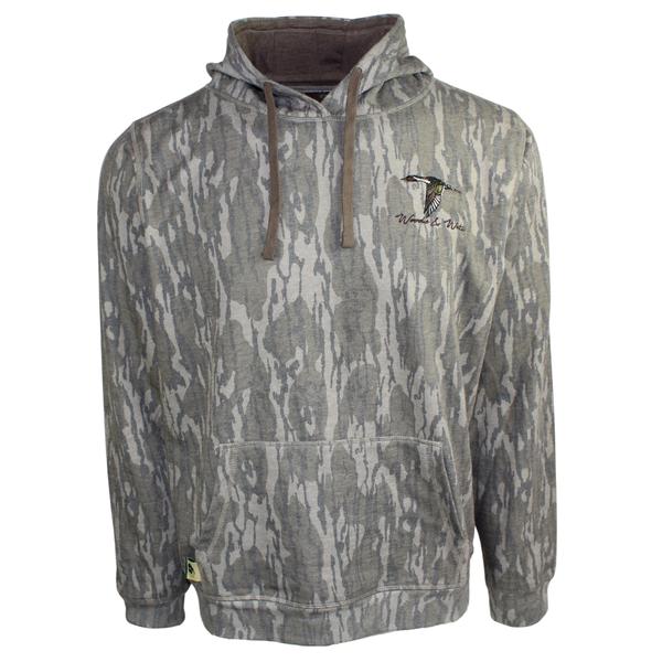 MO WASH OUT WW PINTAIL EMB HOODY BOTTOMLAND/MULTI12