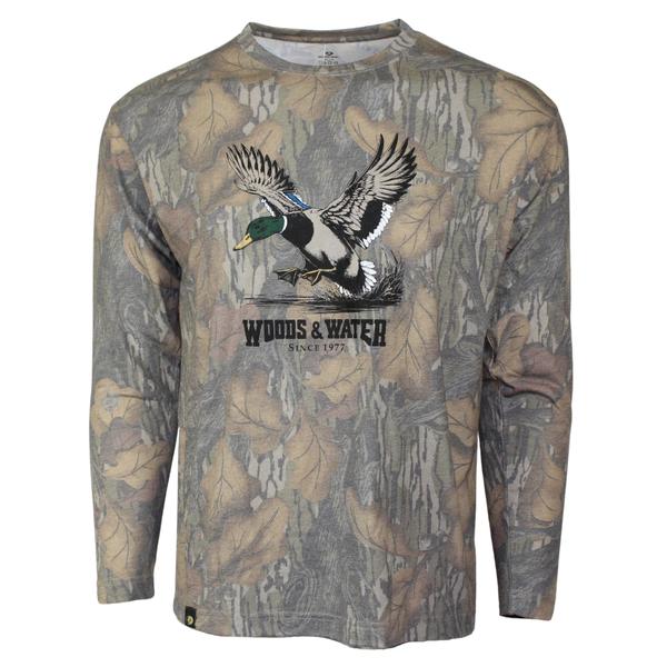 MO WASH OUT WW MALLARD FULL COLOR L/S TEE FALLFOLIAGE/MULTI5