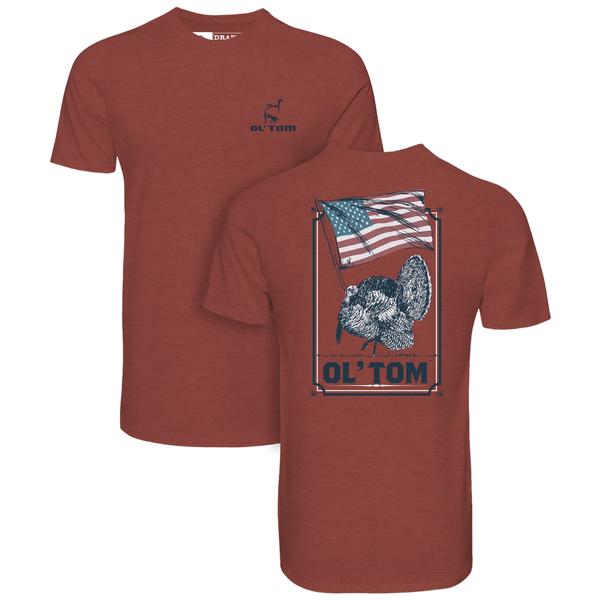 Ol' Tom Americana T-Shirt BRL/BARNREDLTHEATHER