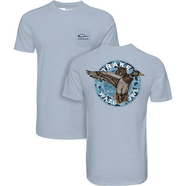 CIRCLE MALLARD S/S TEE CLL/CERULEANLTHTHR