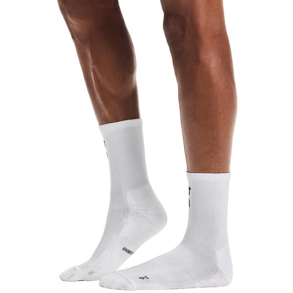 UNISEX CORE RUN SOCK HIGH 2 PACK WHITE