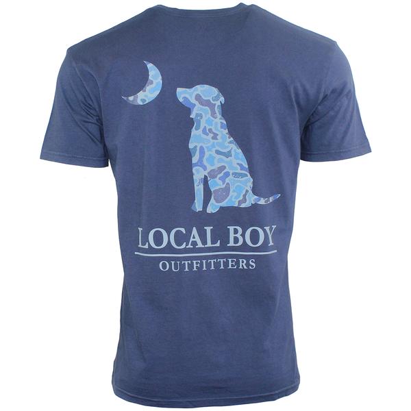 MEN'S DISTRESSED LCF COBALT DOG MOON S/S TEE CNB/CHINABLUE