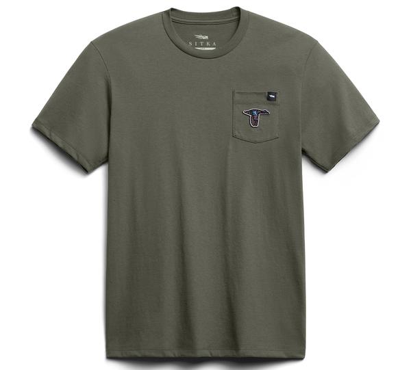 MEN'S SPECIES POCKET TEE CG/CYPRESSGREEN