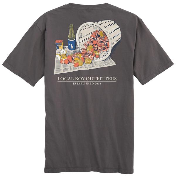 MEN'S LOW COUNTRY BOIL S/S TEE GRY/GREY