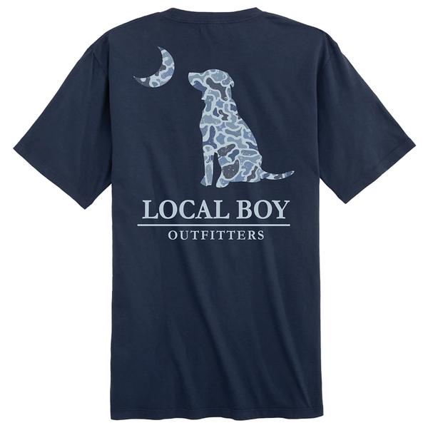 YOUTH DISTRESSED LCF COBALT DOG/MOON SS TEE