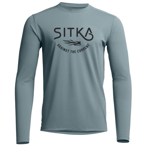 MEN'S RADIANT GRAPHIC L/S CREW GR02/GRAVELBLUHOOKED