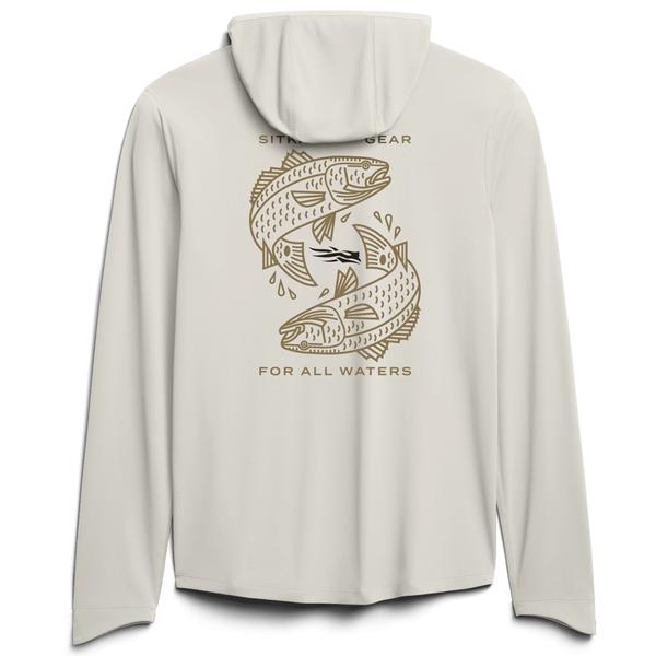 MEN'S RADIANT GRAPHIC SUN HOODIE IVY03/IVORYREDFISH