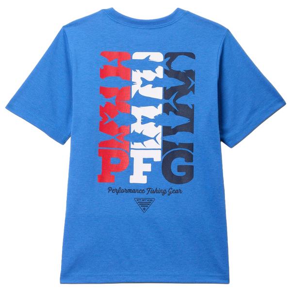 BOYS PFG BIG FISHER S/S TEE 487/VIVIDBLUE
