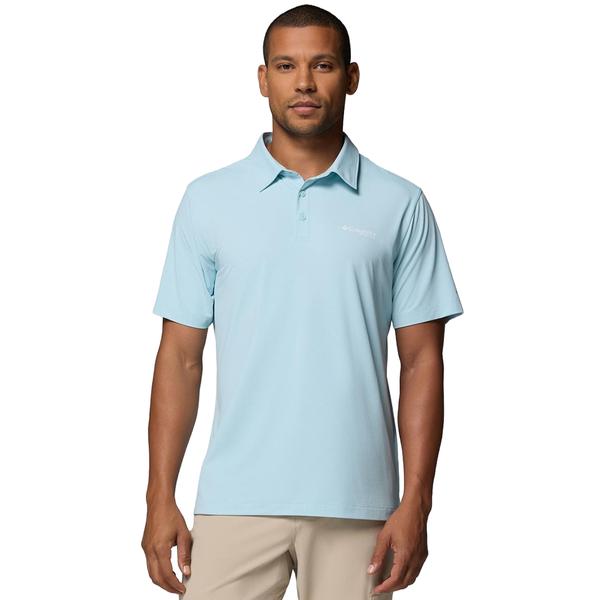 MEN'S PFG SOLAR STREAM II POLO 482/MARINELIGHT