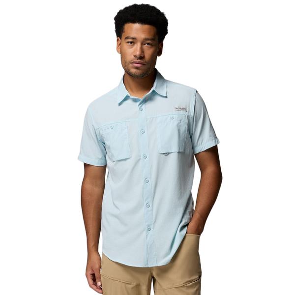 MEN'S WILD CAST VENT S/S SHIRT 482/MARINELIGHT