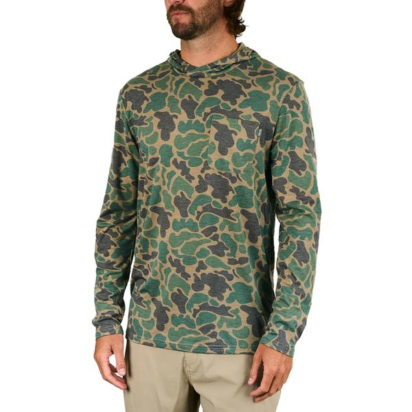 MEN'S BUXTON TECH HOODIE GREENMALLARDCAMO