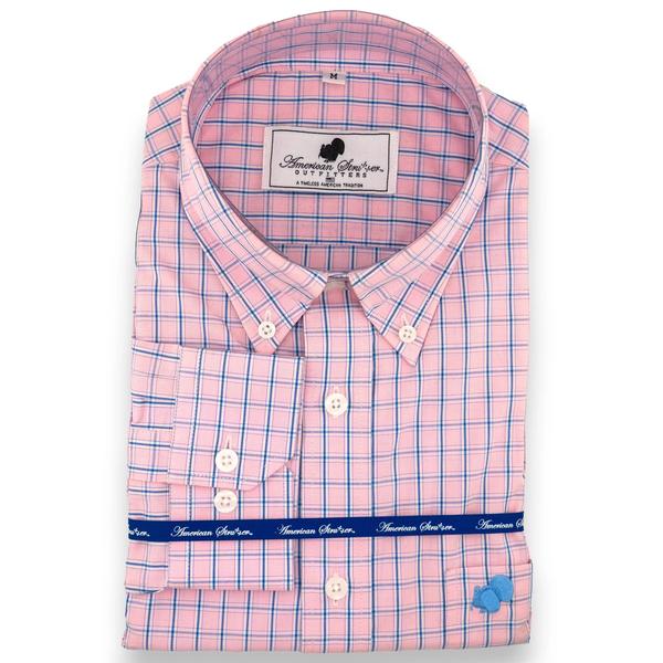 GINGHAM BUTTON DOWN SHIRT COTTONCANDY