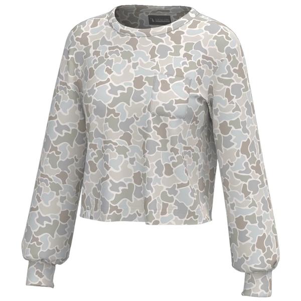 WOMEN'S LG REVIVE 2.0 CREW FORESTCAMOSALTWATER