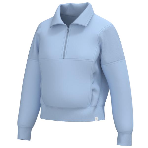 WOMEN'S LG VELVET FLEECE QUARTER-ZIP