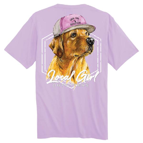 GIRLS LG LAB IN HAT S/S TEE ORCHID