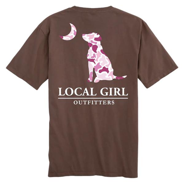 GIRLS LG PINK LCF DOG N MOON S/S TEE