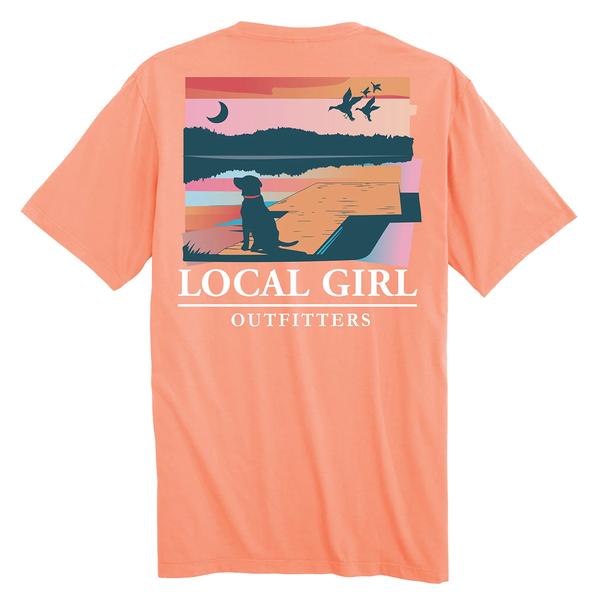 WOMEN'S LG LAB ON DOCK S/S TEE NEONCANTALOUPE