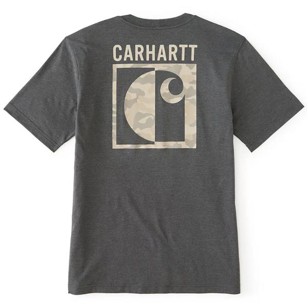 MEN'S IRVINE RELAXED BLOC CAMO T-SHIRT CRH/CARBONHEATHER