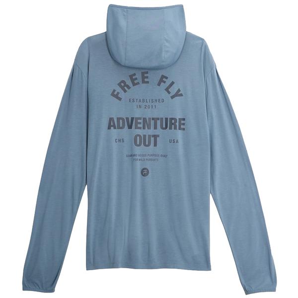 MEN`S BAMBOO LIGHTWEIGHT GRAPHIC HOODIE G003/GEARGOODSBLUFOG