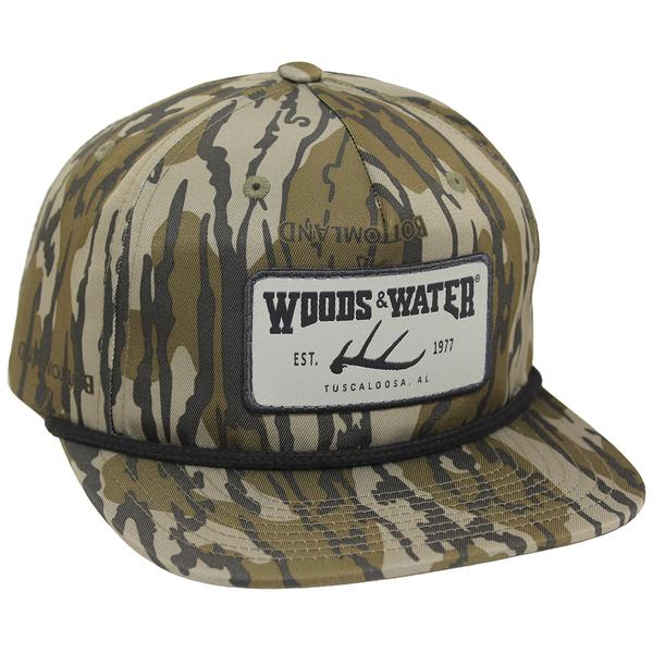 WW RH256 DEER SHED HAT RECTANGLE WOVEN PATCH BOTTOMLAND/BLACK