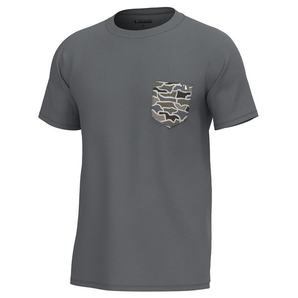 YOUTH S/S HEATHER BLEND CREW GCO/GRPH/COOLOAK