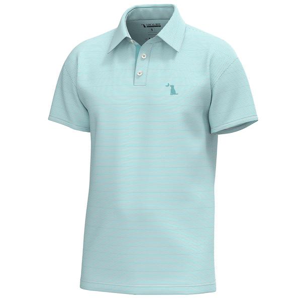 YOUTH PALMS POLO AQW/AQUA/WHITE
