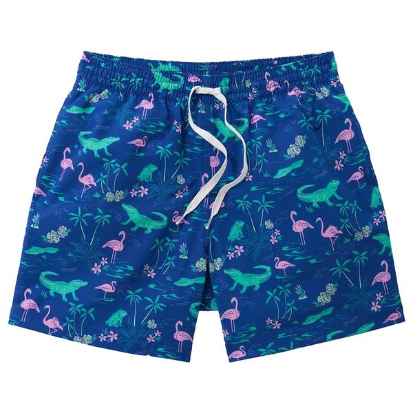 THE SWAMP N CIRCUMSTANCES 5.5`` CLASSIC SWIM TRUNK 09/BRIGHTBLUE