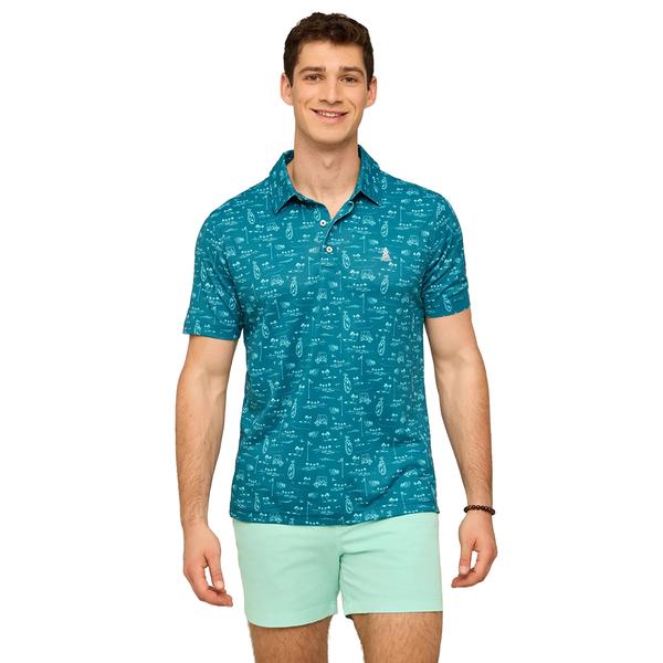THE FAIRWAGER PERFORMANCE POLO 30/DARKTEAL