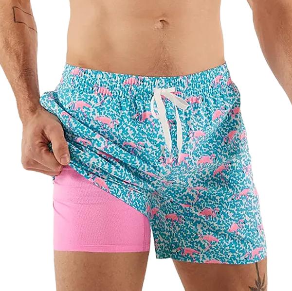 THE DOMINGO FLAMINGO 5.5`` LINED TRUNK BRIGHTBLUE