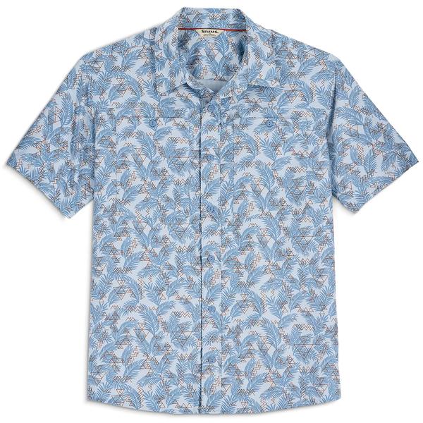 MEN`S LAUNCH S/S SHIRT 1392/PLMFSHLNSTLBLU