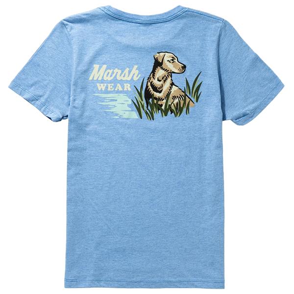 YOUTH HERITAGE LAB TEE LIGHTBLUEHEATHER