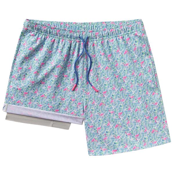 MEN'S LET`S FLAMINGLE SWIM SHORTS