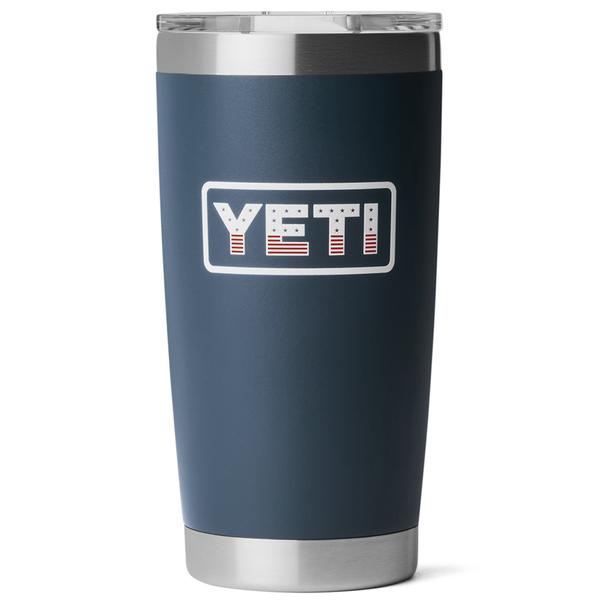 RAMBLER 20OZ TUMBLER MS NAVY/BADGE
