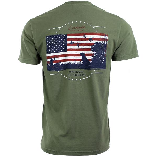 CC WW 250 AMERICAN DUCK FLAG S/S TEE SAGE