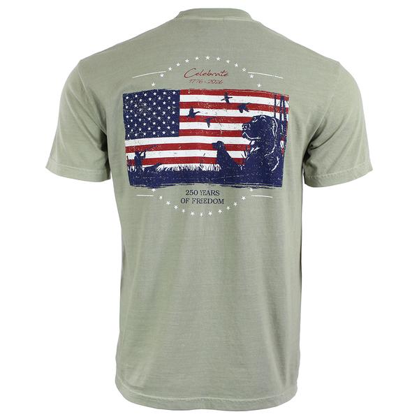 CC WW 250 AMERICAN DUCK FLAG S/S TEE SANDSTONE