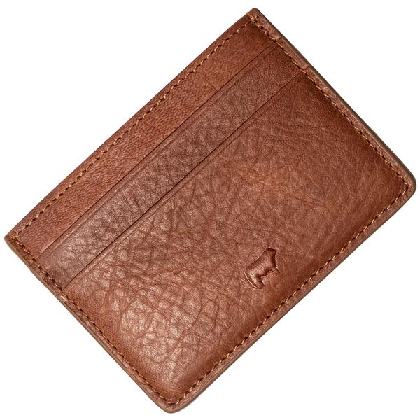 CLASSIC FRONT POCKET CARD CASE TAN