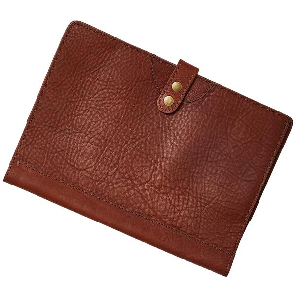 LARGE LEATHER JOURNAL COVER COGNAC