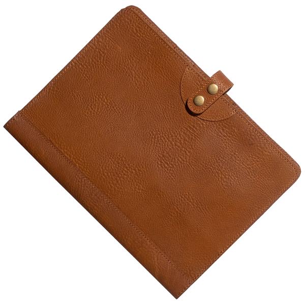 LARGE LEATHER JOURNAL COVER TAN