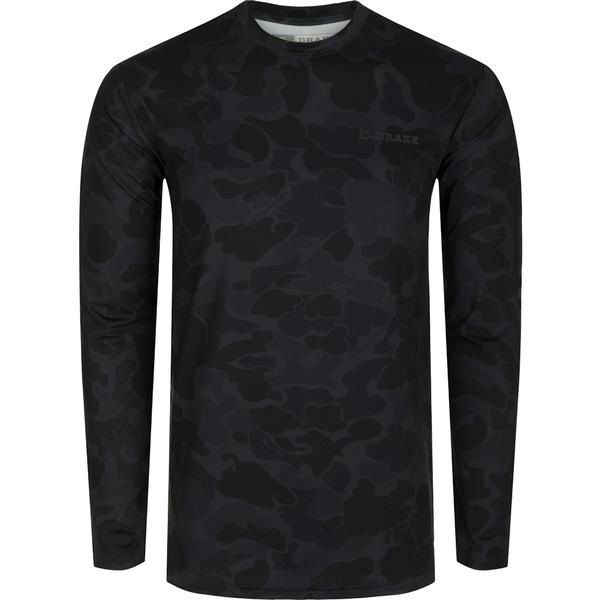 YOUTH PERFORMANCE CREW CAMO PRINT L/S