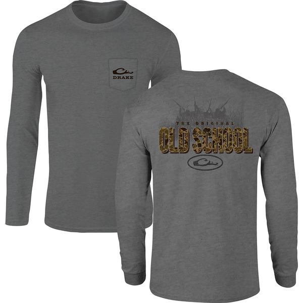OLD SCHOOL ORIGINAL L/S TEE GPH/GRAPHITEHEATHER