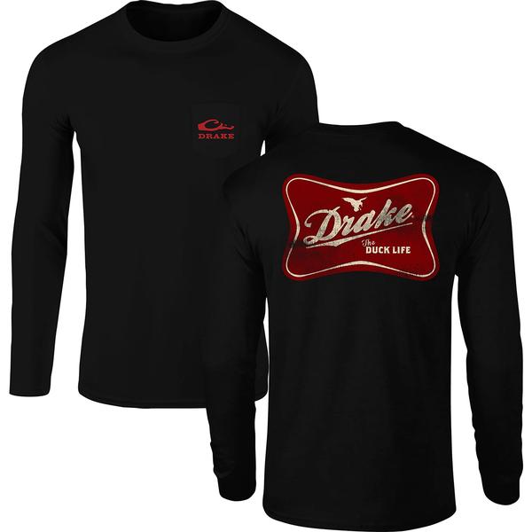 DRAKE LIFE L/S TEE BLK/BLACK