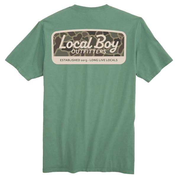 YOUTH BRUSH CAMO MARK S/S TEE LIGHTGREEN